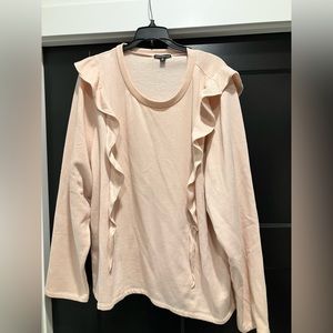 Jcrew Ruffle sweat shirt